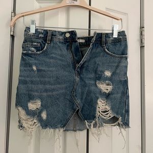 Zara denim skirt